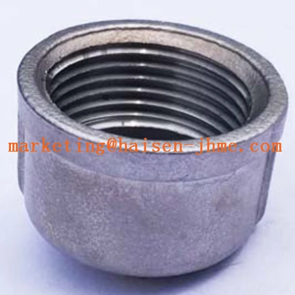 Precision casting stainless steel round cap  1/8" DN6 internal thread round cap 304SS 316SS round cap