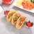 Import Premium Taco Truck Tray Style Mexican Food Stainless Steel Taco Holder Stand With Plate from China