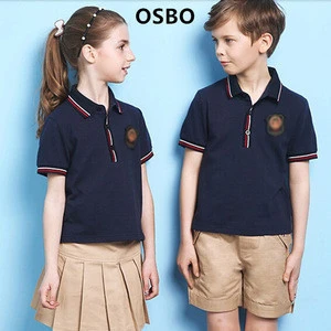 Primary school uniform wholesale apparel factory custom design kids school uniforms
