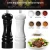Import Profession Salt and Pepper Mill Set, Wooden Refillable Salt and Pepper Shakers, with Adjustable Coarseness Ceramic Grinder, 6.5 from China