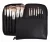 Import Professional 20PCS Black Wood Handle Synthetic Hair Cosmetic Brush with Custom Logo from China