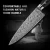 Import Professional OEM Kitchen Knife Production 8Inch Damascus Fishbone Pattern Laser knives sharpener from China