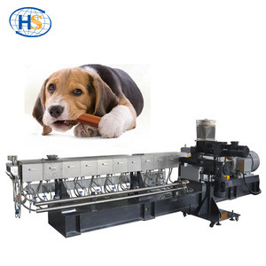 Professional Twin Screw Pet Dog Food Pellet Making Extruder Machine