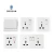 Import Prospect uk standard  factory price OEM ODM White panel 1 gang  13a electrical  wall switch and sockets from China