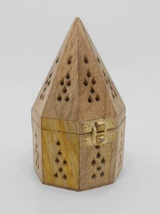 Pyramid/ Cone Design Wood Incense Holder / Incense Burner / Arabic Bakhoor