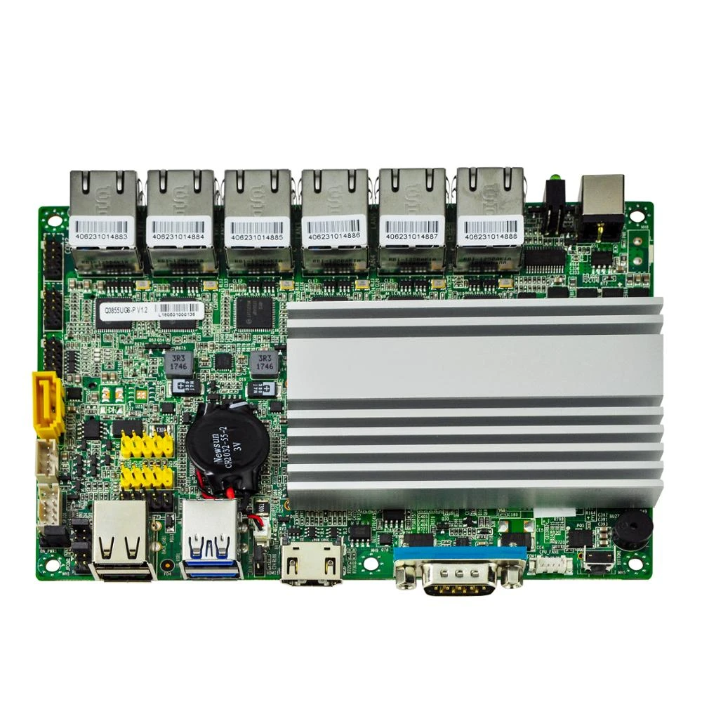 Qotom 3.5 inch Mini-ITX motherboard Q3855UG6-P Skylake-U/Kabylake-U Platform 12V