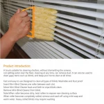 QY Portable Window Cleaning Brush Washable Home Cleaning Tools Microfiber Venetian Blind Brush Kitchen Accessories