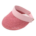 Raffia Straw Visor Hat With adjustable Sweatband