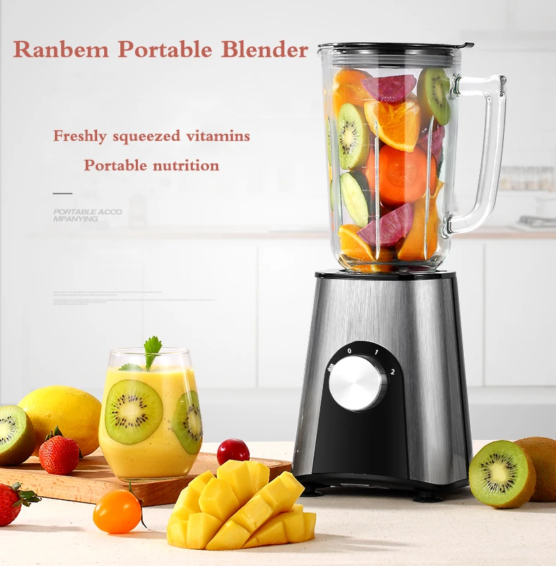 Ranbem 316 Finish Nutrition Extractor Blender Juicer Portable Blender Fruits Portable Electric Juicer Stainless Steel Fashion