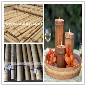 raw material of bamboo wax candles used for casual outdoor party or home decoration