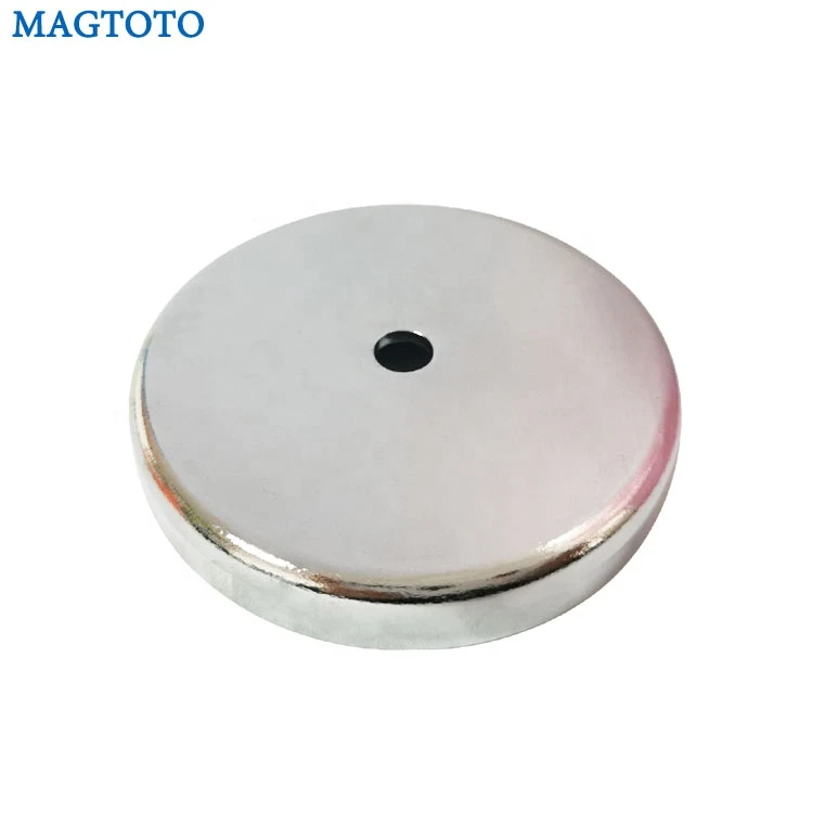 RB70 80lbs strong ceramic ferrite round base pot magnet holder