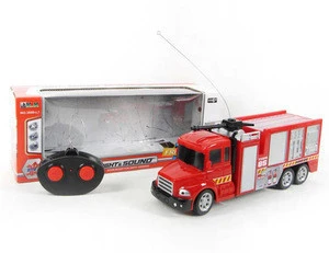 RC Fire Truck Friction Power Fire Engine Safe Non-Toxic Construction Toys