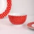 Import Red polka dot china table ware ceramic dinnerware plate and bowl set porcelain dinner set for weeding from China