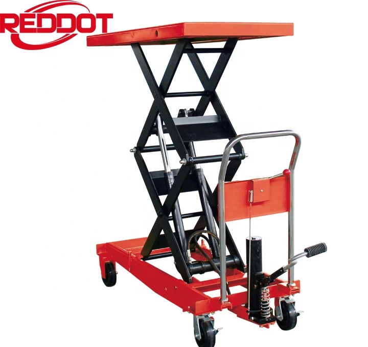 Reddot hot sale good quality 350 kg 500kg 1000kg manual hydraulic scissor lift table