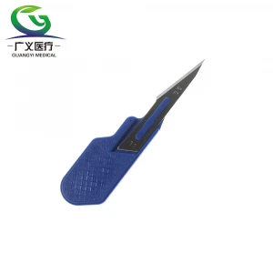 Reliable quality disposable plastic handle knife , Carbon steel blades with flowers and trees grafted
