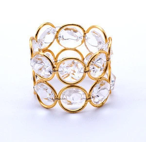 Rose Gold Crystal Napkin Rings copper
