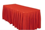Ruffled Table Skirting Polyester Table Skirt