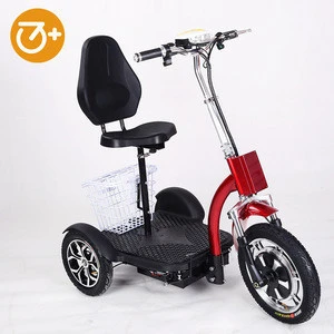 Safety 3 Wheel Electric Bicycle adult tricycle 36V1000W Electric Tricycle