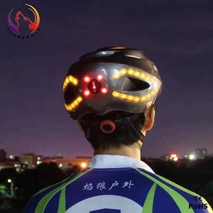 safety led light smart indicator bicycle helmet
