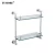 Import sanitary ware decorative wall hanging bathroom shelf with hooks 304 stainless steel plate shelf for shower from China