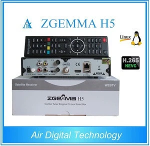 Satellite/Terrestrial Receiver Zgemma H5 HEVC/H.265 combo DVB-S2+DVB-T2/C satellite tv receiver