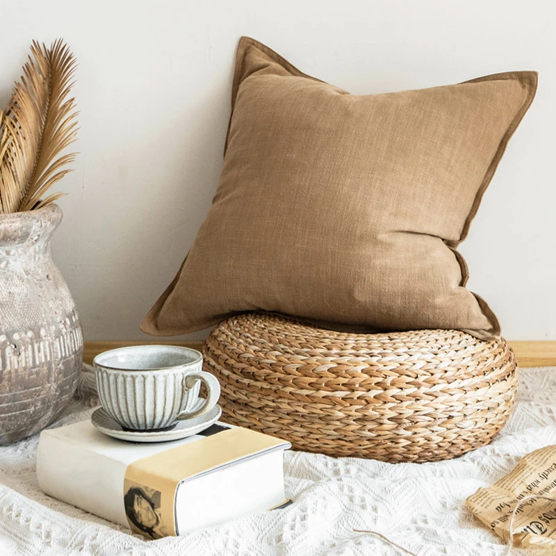Savvydeco Wholesale Home Decorative Plain Linen Cotton Plain Cushion Covers for Sofa