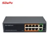SDAPO PSE108EX V2.0 104W 8 port poe plus 2 uplink with extender function IEEE802.3af/at network poe switch