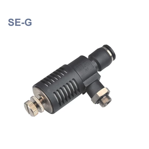 SE Cylinder Throttle Pneumatic Fitting Connector One Touch Tube Push Quick Exhaust Valve With Speed Control And Silencer