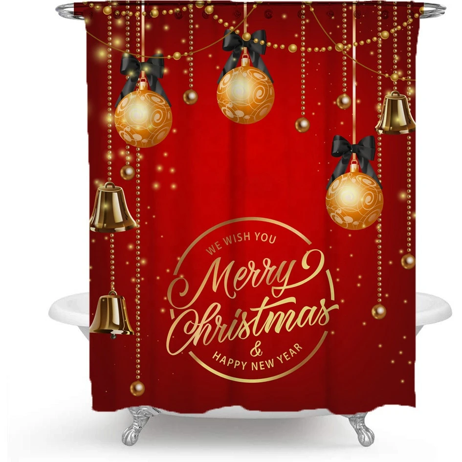 Shinnwa more sizes printed 3d shower curtains bathroom for Christmas