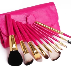 Shiny Cosmetic Beauty Tool Makeup Brush Set