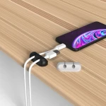 Silicone Earphone earbud Cord Manager Cable Winder Wrap Reel Cable Holder Desk Silicone Cable Wire Management