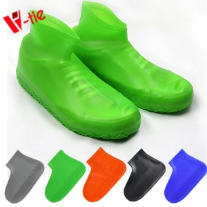 Silicone plastic rain shoe covers reusable safety shoes cover for shoes rain cover waterproof