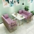Import Simple modern fabric sofa restaurant cafe card seat sofa dining table set from China