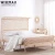 Import Simple Style Wooden Rattan Bed King Size Bed Design Modern Hotel Homestay Bedroom Furniture Set from China