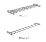 Simply Hot Sale Wall Mounted Stainless Steel Double Towel Rack For Bathroom