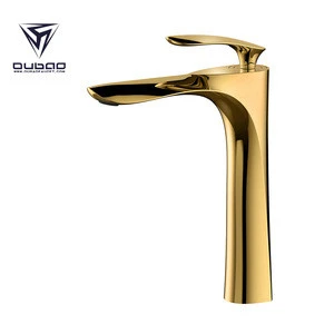 Single handle Luxury Gold high quality wash basin faucet