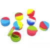 Small Portable Travel Silicone Storage Stash Jar Two Chambers Container Storage Box Concentrate Jars Packaging