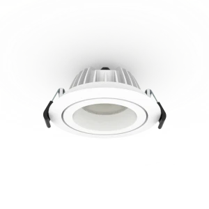 Smart 7w 8w Alumium Anti Glare Led Cob Downlight Dimmable Black Recessed Mounted Led Downlight 83mm