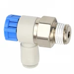 SMC AS Series Elbow Type/Universal Type/Push-lock Type Speed Controller, Meter-In