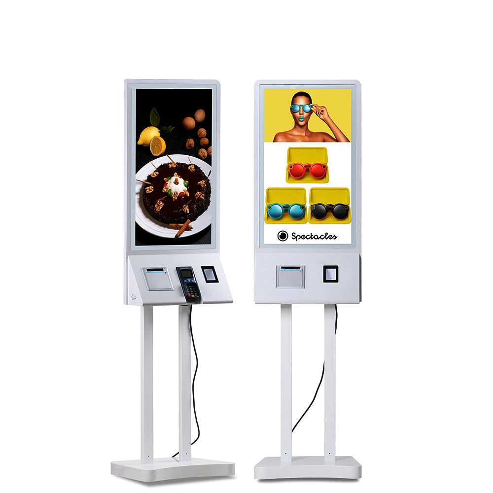 SMDT 15.6 inch self service payment kiosk with coin cash acceptor for restaurant