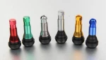 Snap-in Tubeless tire valves TR413AC-Red Sleeves GT caps