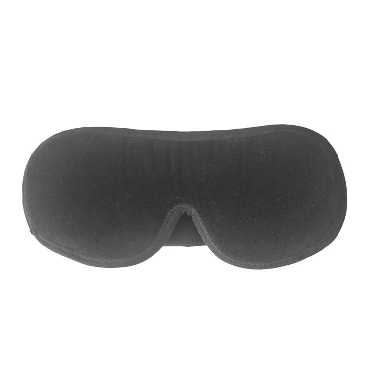 Soft Adjustable Black Eye Mask for Sleeping and Traveling