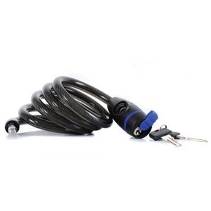 Solid Self Coiling Resettable Combination Cable Motorcycle Bike Locks
