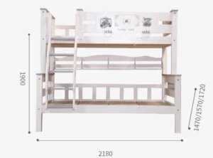 Solid  wood  bunk  bed  Steady  chileren&#39;s  furniture