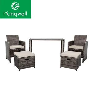 Space saving other bar furniture rattan bar table chairs