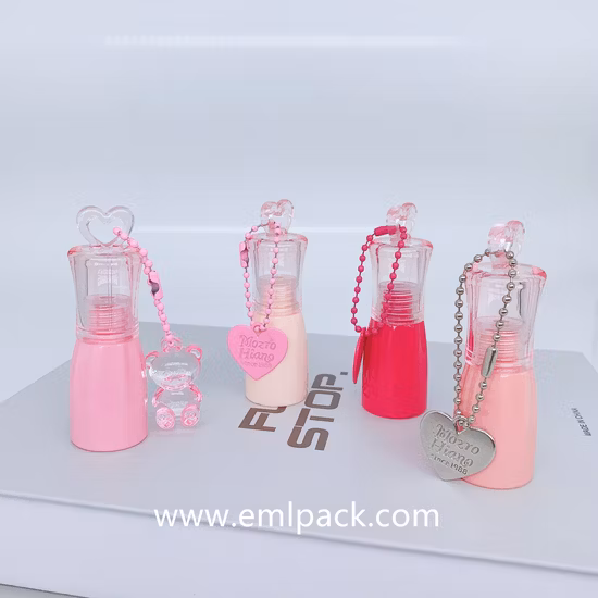 Import Eml Pack LG4178 Blowing Bottle Lip Gloss Empty Packaging 8ml ABS Bottle Lip Oil Container for Glue Key Chain Lipgloss Empty Case from China