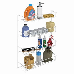 Spice Rack Storage Organizer Kitchen Hanging Rack for Pantry Herb Jar Bottle Cans Holder Cabinet Shelf