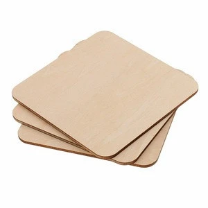 Square MDF Unfinished Wood Pieces Blank Plaque for DIY Craft Pyrography