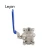 ss304 DN6-DN100 ball valve cf8m 1000 wog three-pcs stainless steel ball valve for water supply