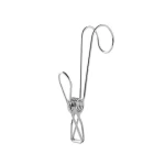 Stainless steel Clothes Pegs Beach Towel clamp torsion Spring Clamper SS spring hook clip clothes clip